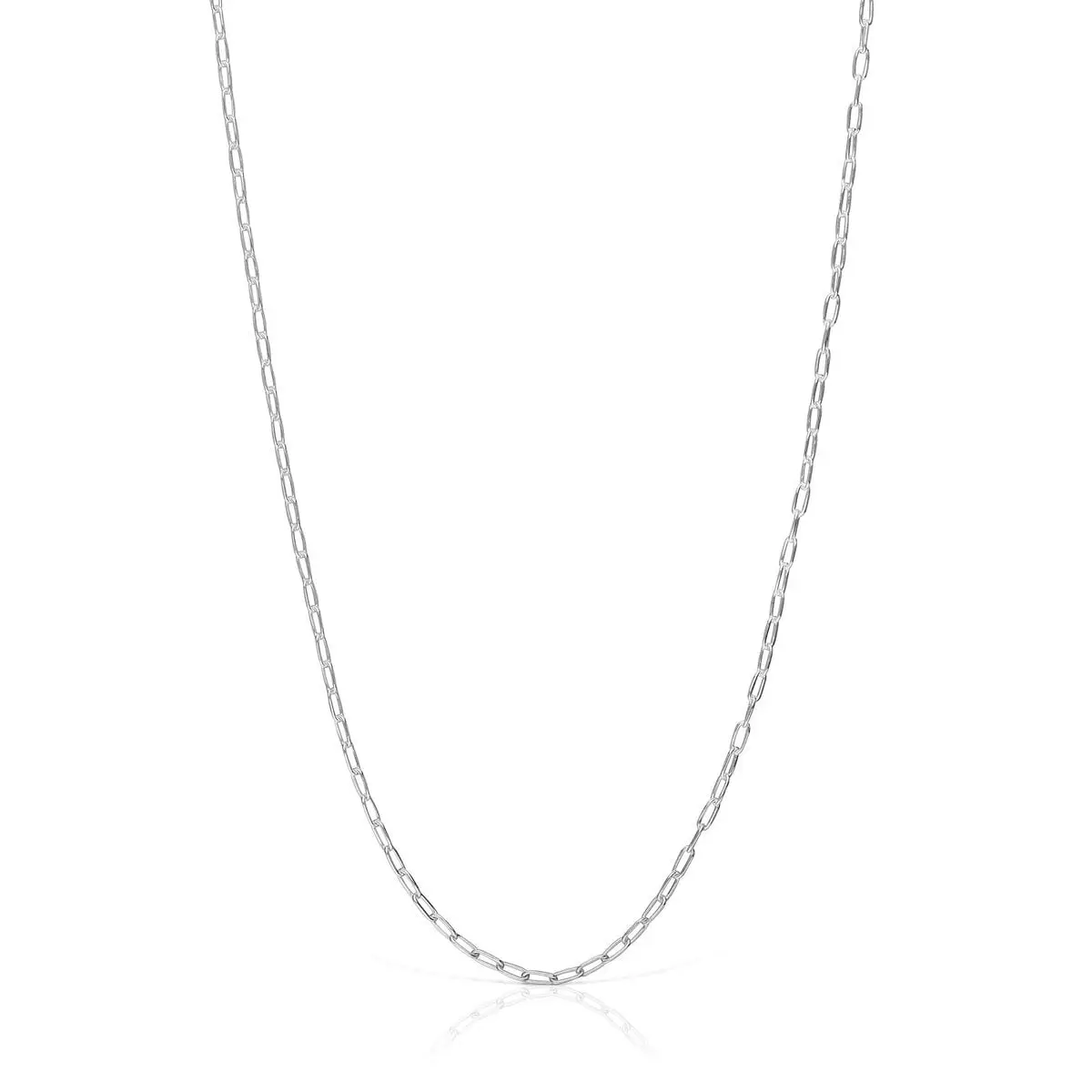 

Колье Tous Basics With Oval Rings Measuring 50 Cm, серебро