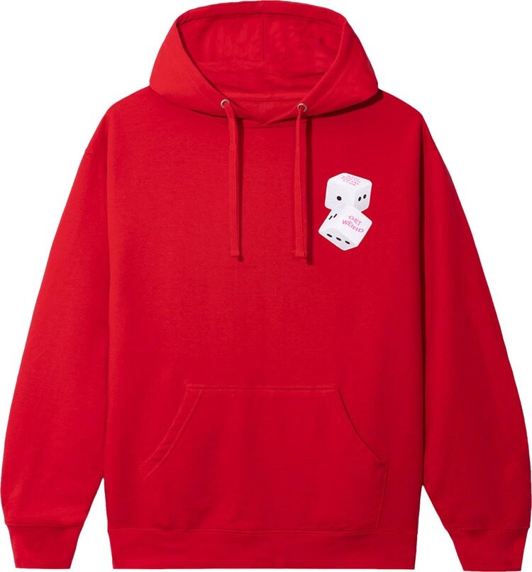 

Худи Anti Social Social Club Best Of Luck Hoodie 'Red', красный