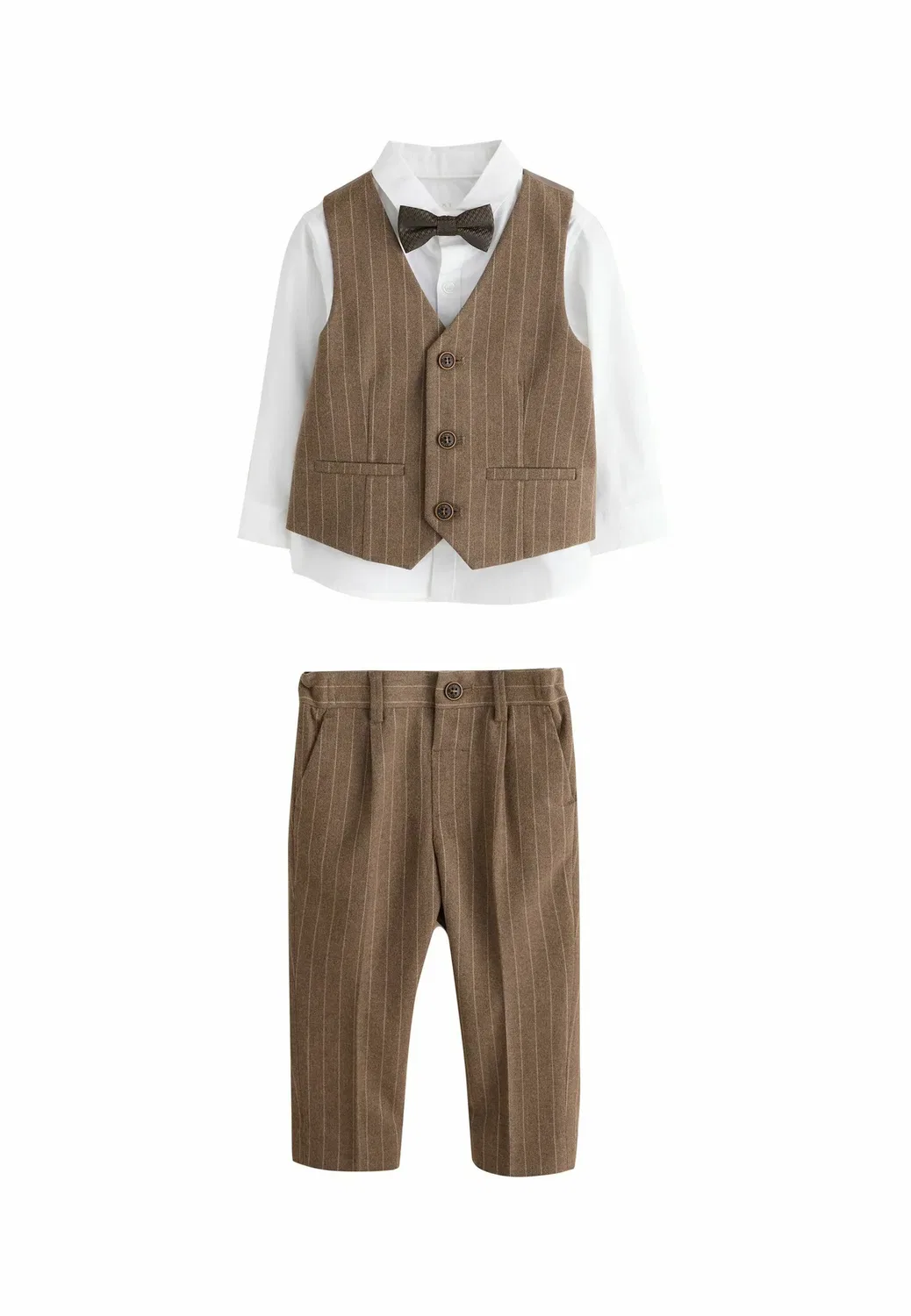 Комплект - жилет Next, Brown Pinstripe
