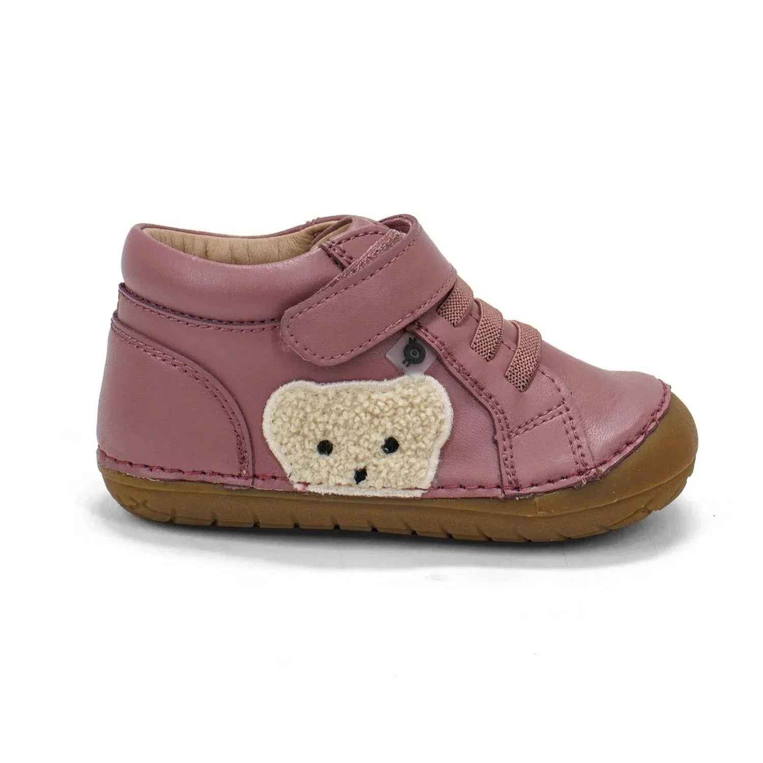 Детские кожаные кеды с медвежонком Ted Pave Old Soles, Malva