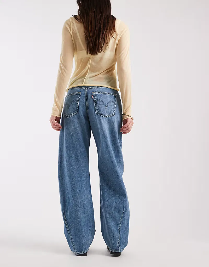 Джинсы Levi's Cinch Barrel Denim средне-синий — фото 2