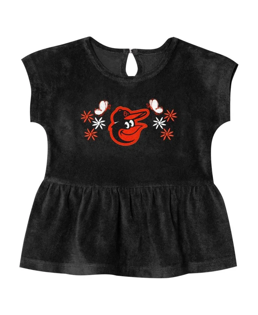 Комплект из футболки и шорт с вышивкой Baltimore Orioles Hop Base Outerstuff, Black — фото 2
