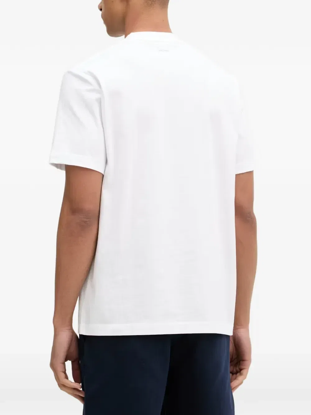 Хлопковая футболка с логотипом Lacoste, белый — фото 3