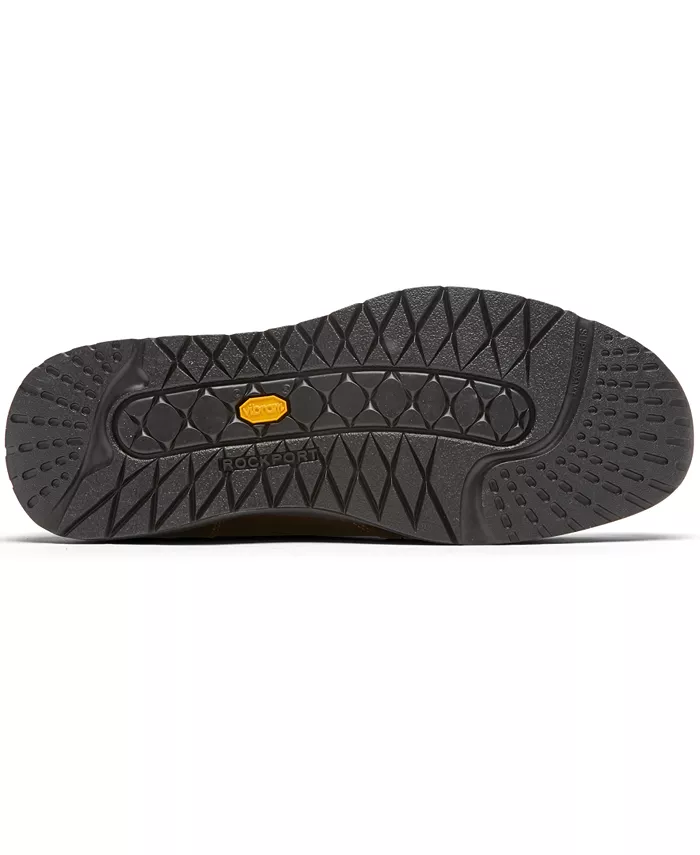 Мужские классические туфли Edgehill Double Gore Slip On Rockport, коричневый — фото 4