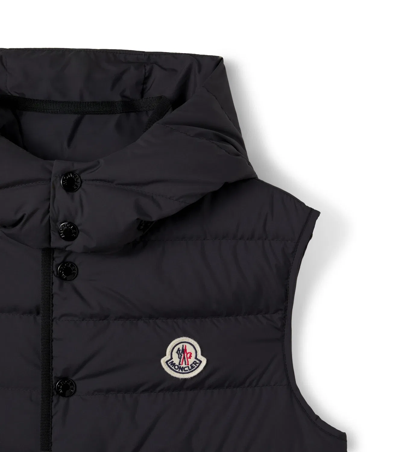 Пуховой жилет Canan Moncler Enfant, черный — фото 3