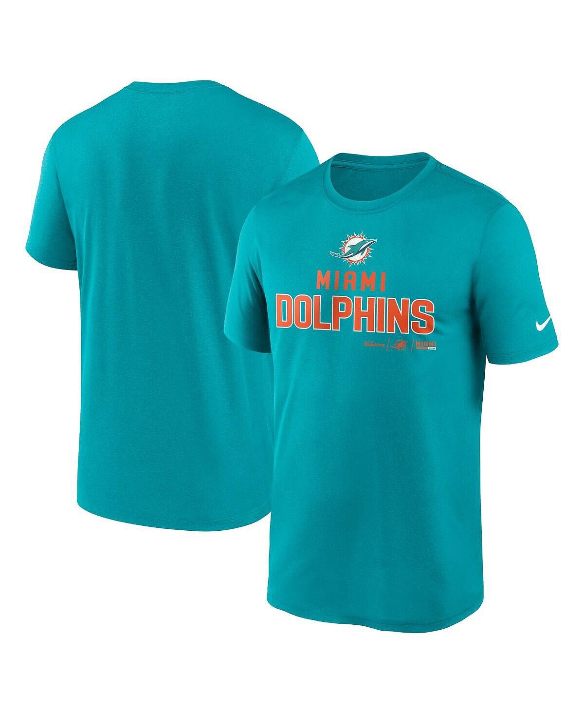 

Мужская футболка aqua miami dolphins legend community performance Nike