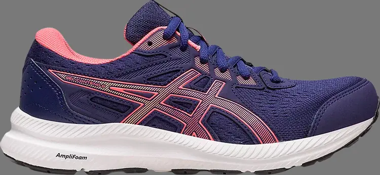 

Кроссовки wmns gel contend 8 wide 'indigo blue papaya' Asics, синий