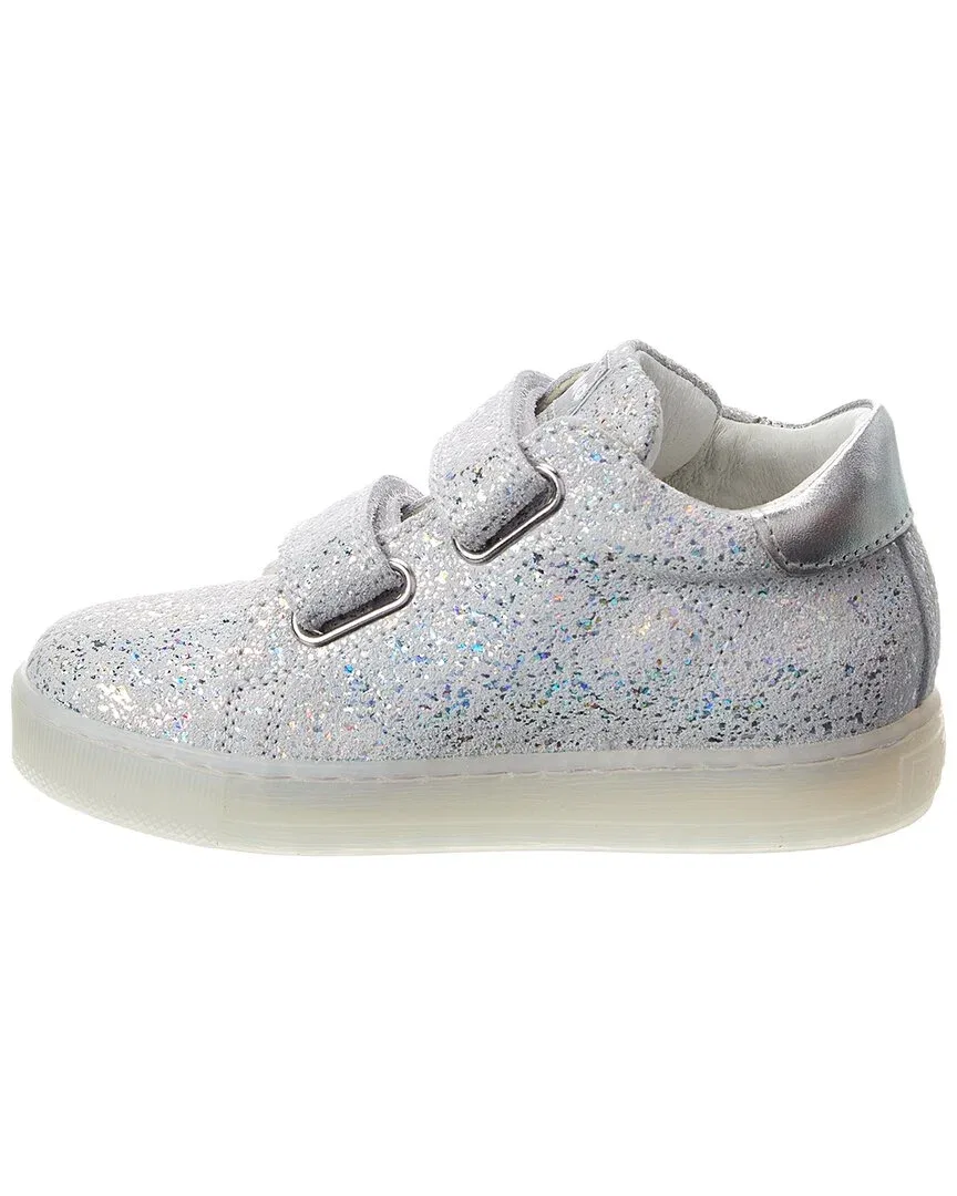 Детские кроссовки на липучках из замши Naturino Falcotto Sasha Suede Sneaker, White — фото 2