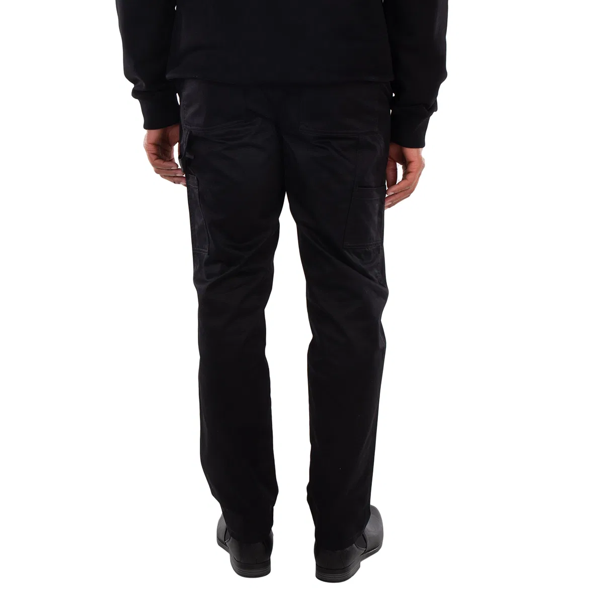 Брюки прямого кроя из хлопка Straight-Leg Cotton Trousers Burberry, Black — фото 4