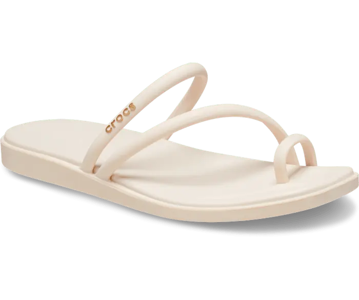 Шлепки Crocs Women's Miami Toe Loop, кремовый — фото 2