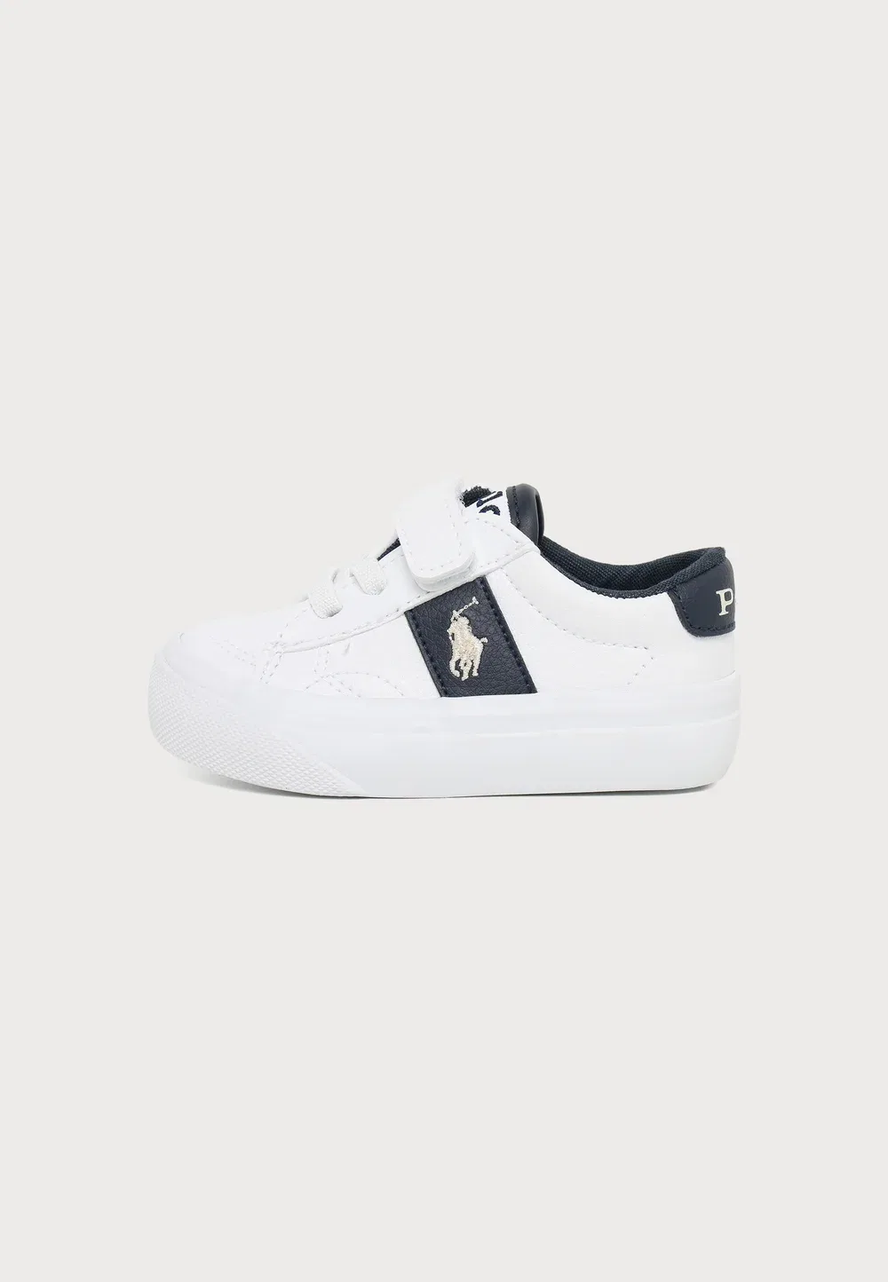 Райли, детская обувь для малышей Polo Ralph Lauren, White Tumbled/Navy W/ Cream Pp