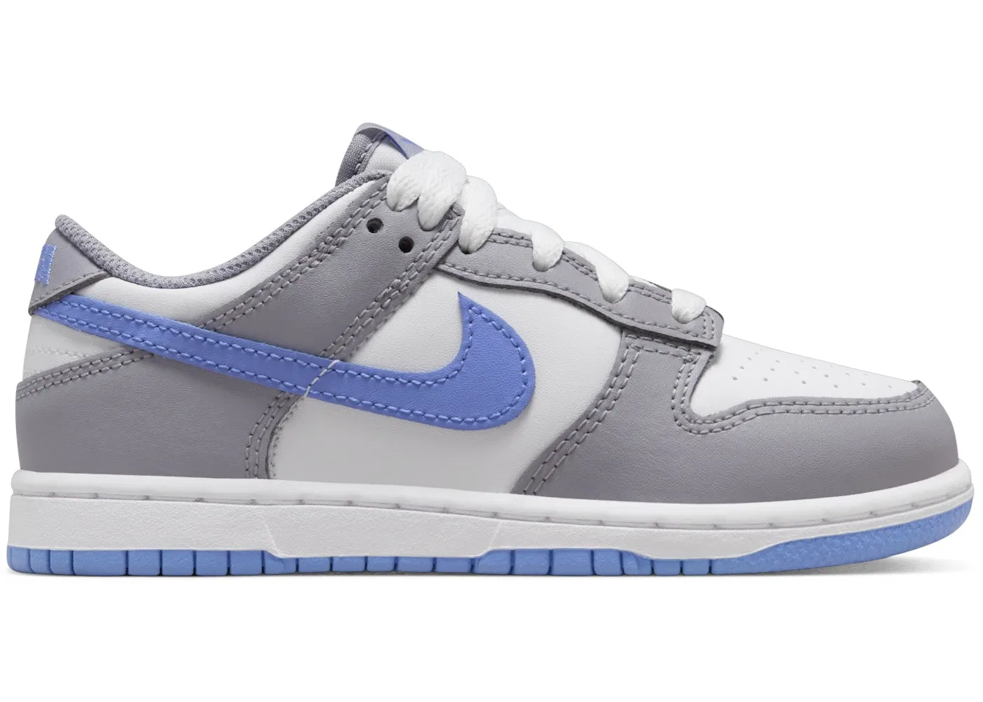Детские кроссовки Lifestyle Nike Dunk Low Nike, White/Cement Grey/Royal Pulse