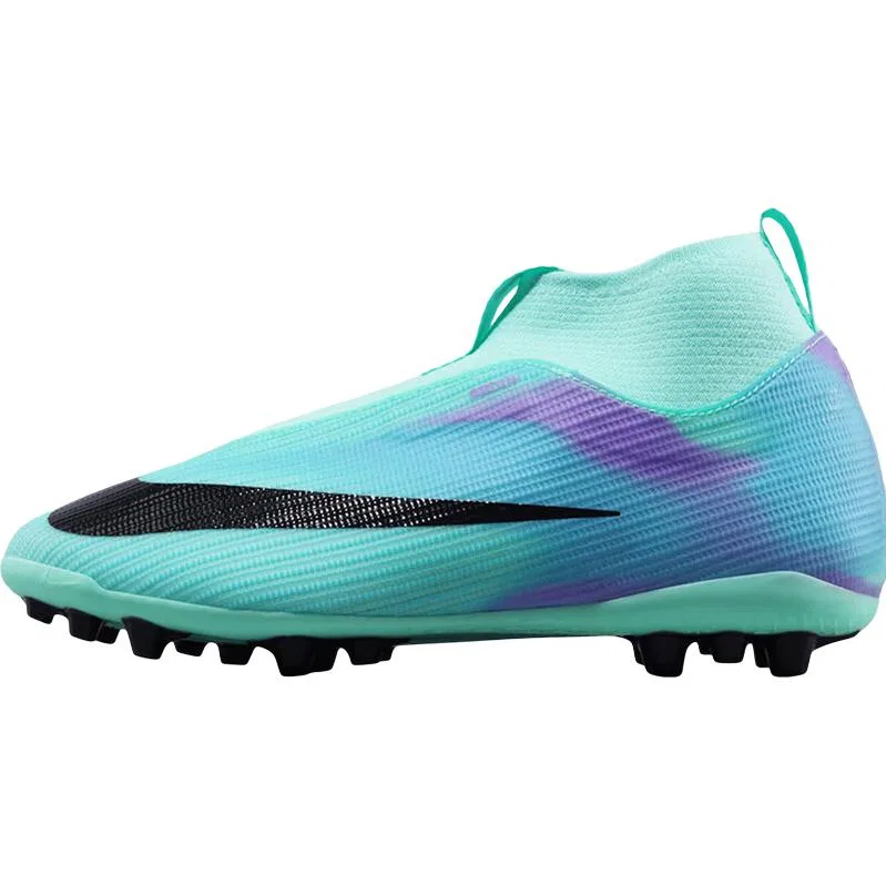 Детские футбольные бутсы Nike Kids' Soccer Shoes, Cyan Blue Purple Black