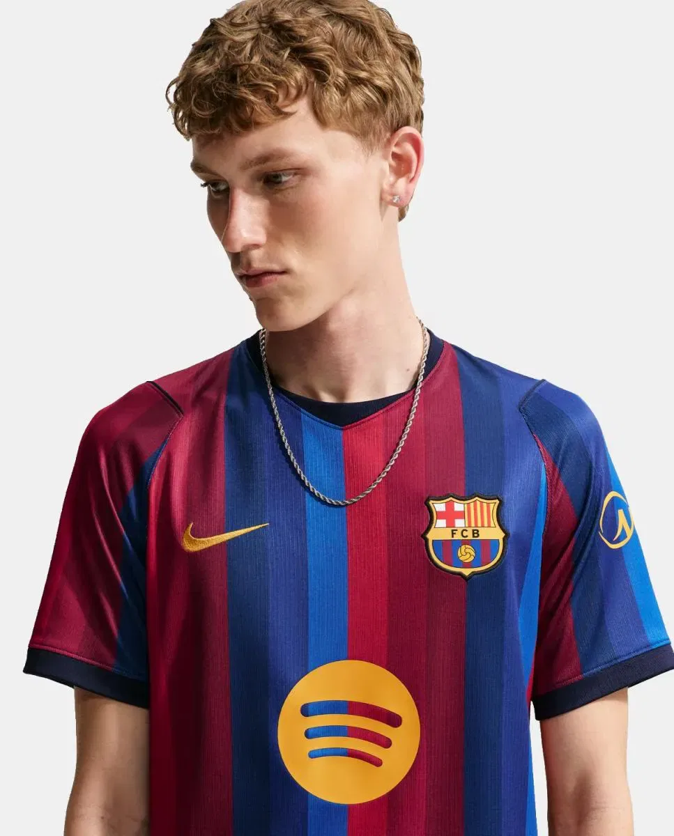 Мужская футболка FC Barcelona 2026-2027 Stadium Dri-FIT Nike, Красный — фото 3