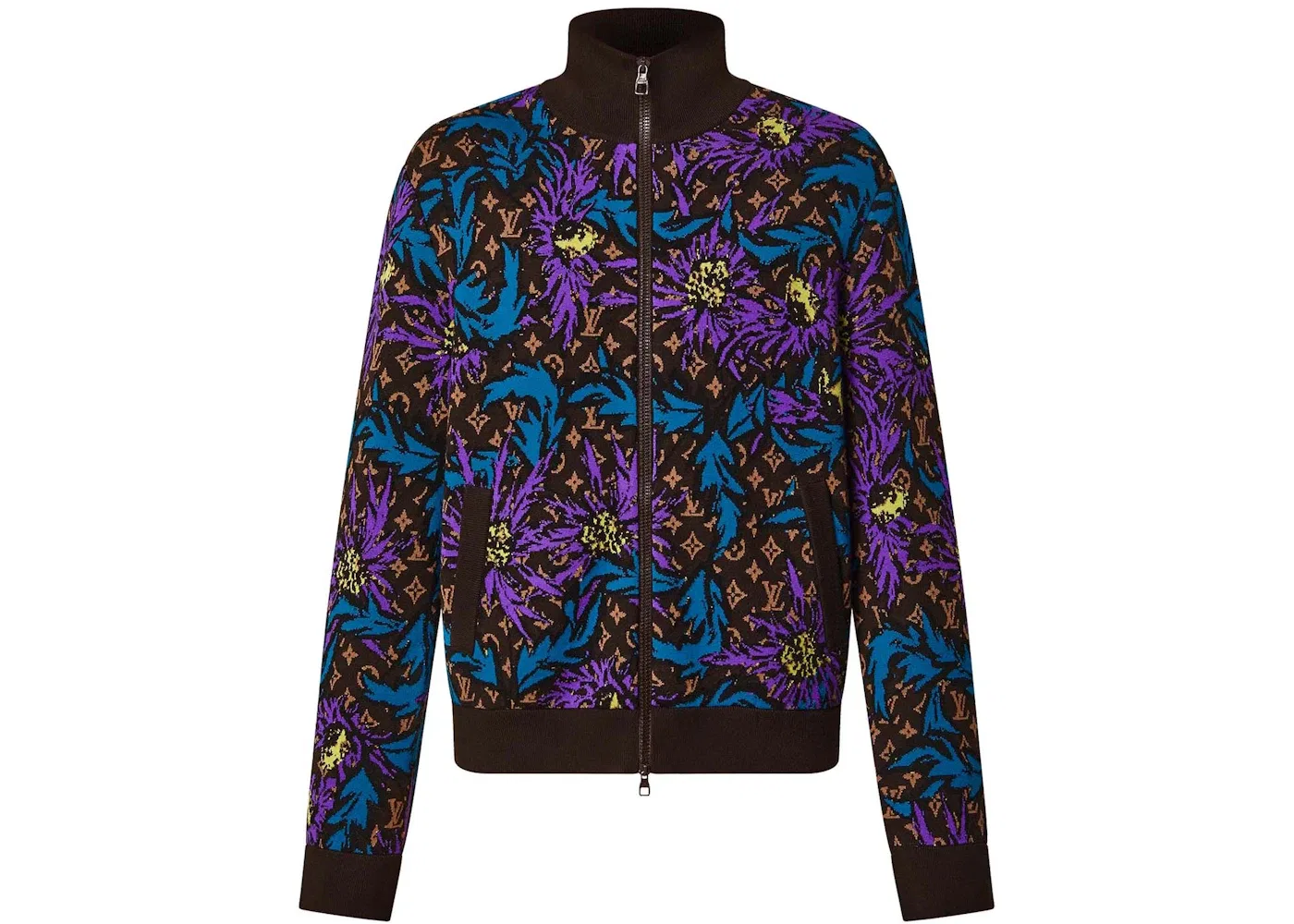 Мужская куртка с принтом Monogram Thistle Zip-Through Louis Vuitton, Multicolor