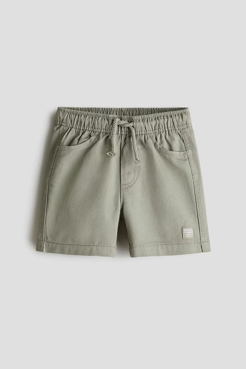 Твиловые шорты H&M, Helles Khakigrün