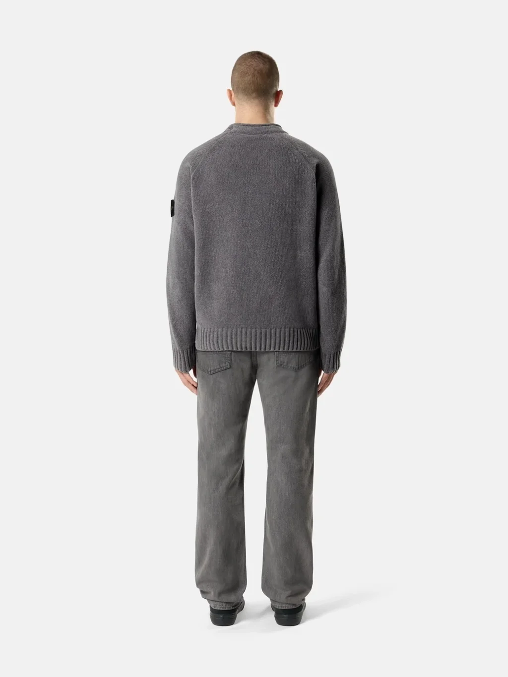 Мужские джинсы Stone Island Regular-straight-fit Five-pocket, светло-серый — фото 3
