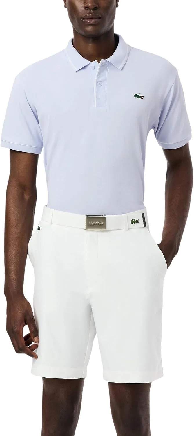 Мужское поло Lacoste с технологией Emana, светло-синий