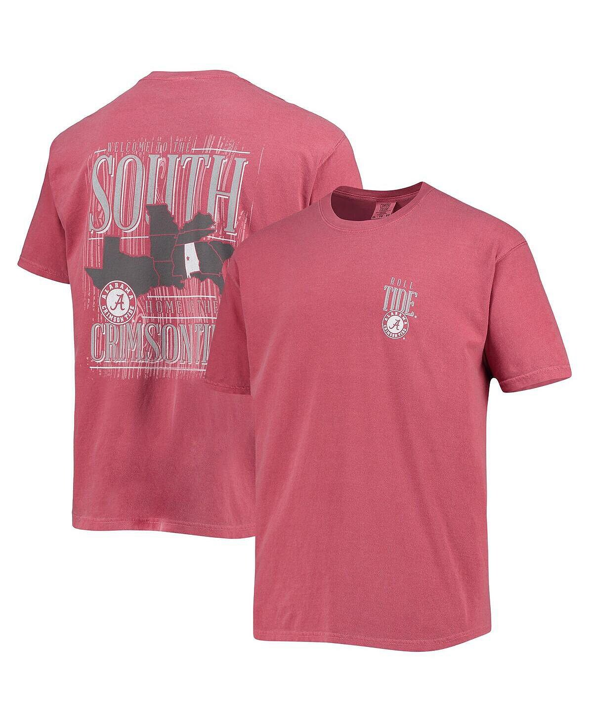 

Мужская футболка crimson alabama crimson tide comfort colours welcome to the south Image One