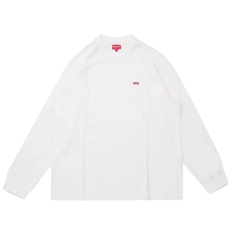 

Лонгслив Supreme Small Box Long-Sleeve Tee 'White', белый
