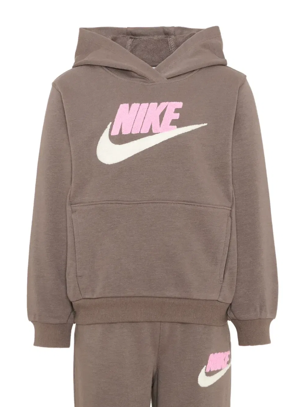Спортивный костюм с логотипом Nike Kids, коричневый — фото 3