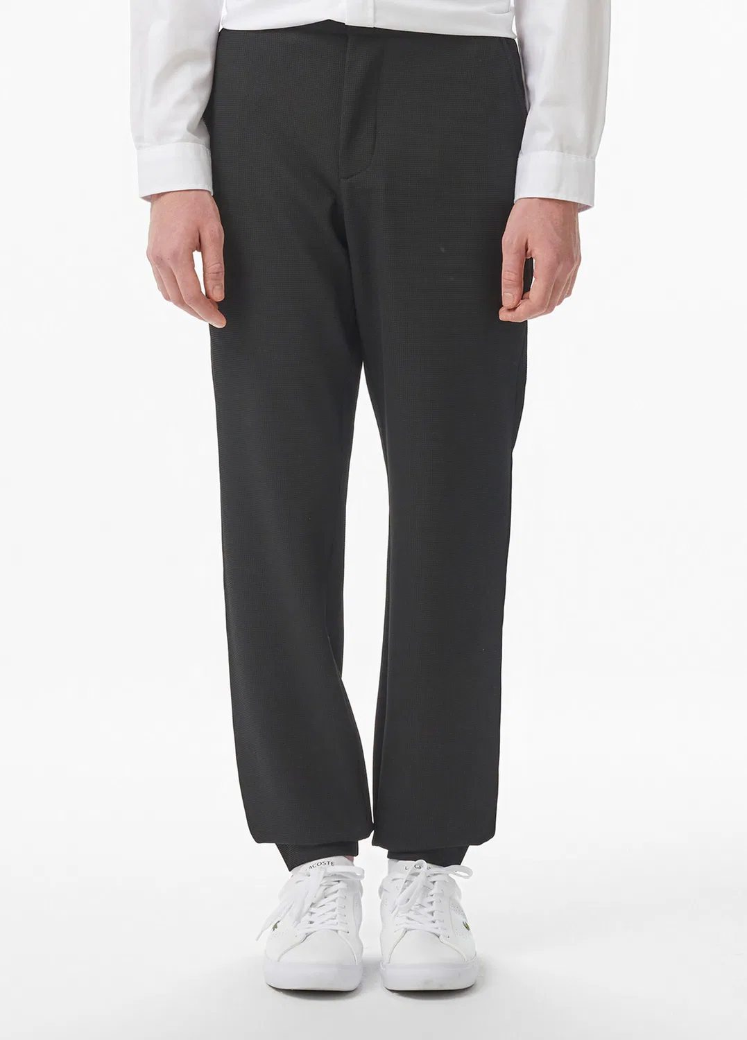 Брюки Tapered Fit Lacoste, black — фото 3