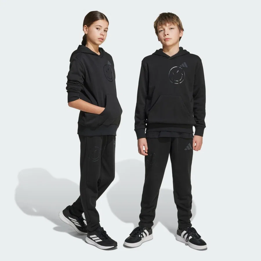 Детские спортивные штаны adidas x Smileyworld, Черно-белый