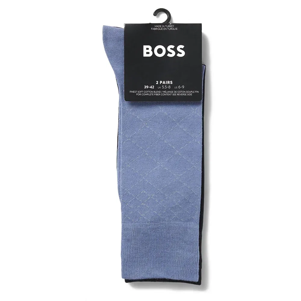 Мужские носки с принтом Mini Argyle BOSS, Blue — фото 3