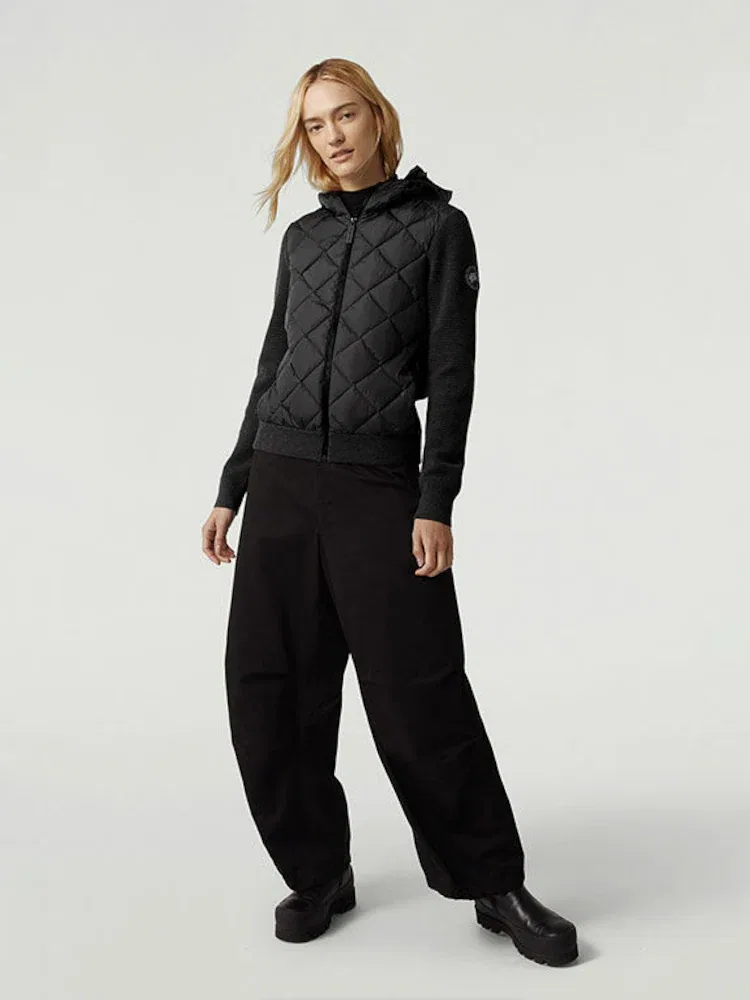 Женский утепленный свитшот Highbridge Quilt Knit Hoody CANADA GOOSE, Black