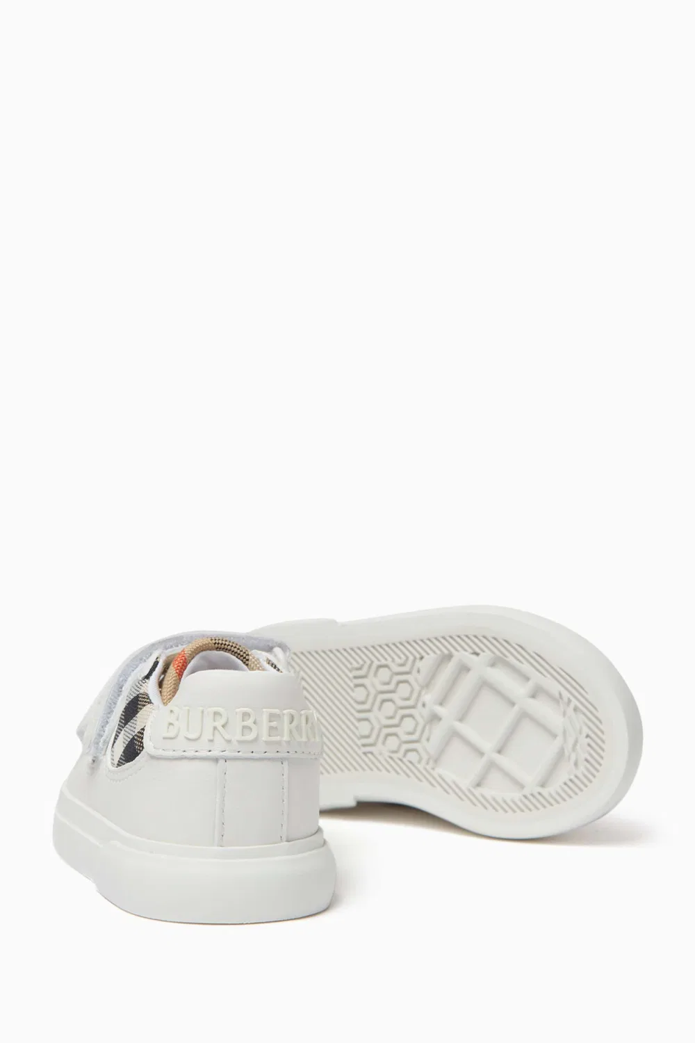 Кроссовки на липучках из кожи Noah Burberry — фото 2