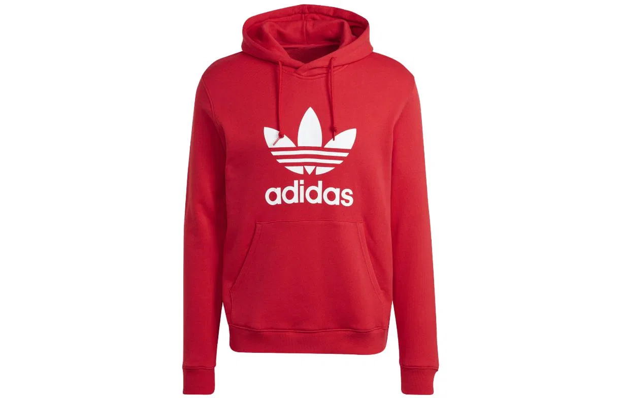 Мужской худи с логотипом Adidas Originals, Scarlet