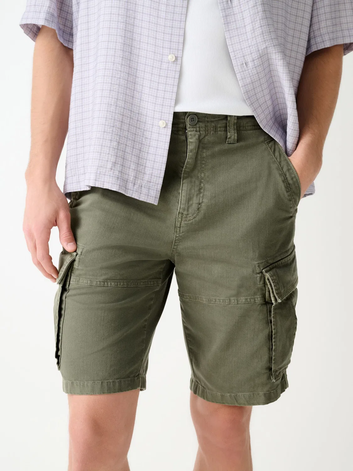 Шорты карго утилитарные, Khaki Green Next