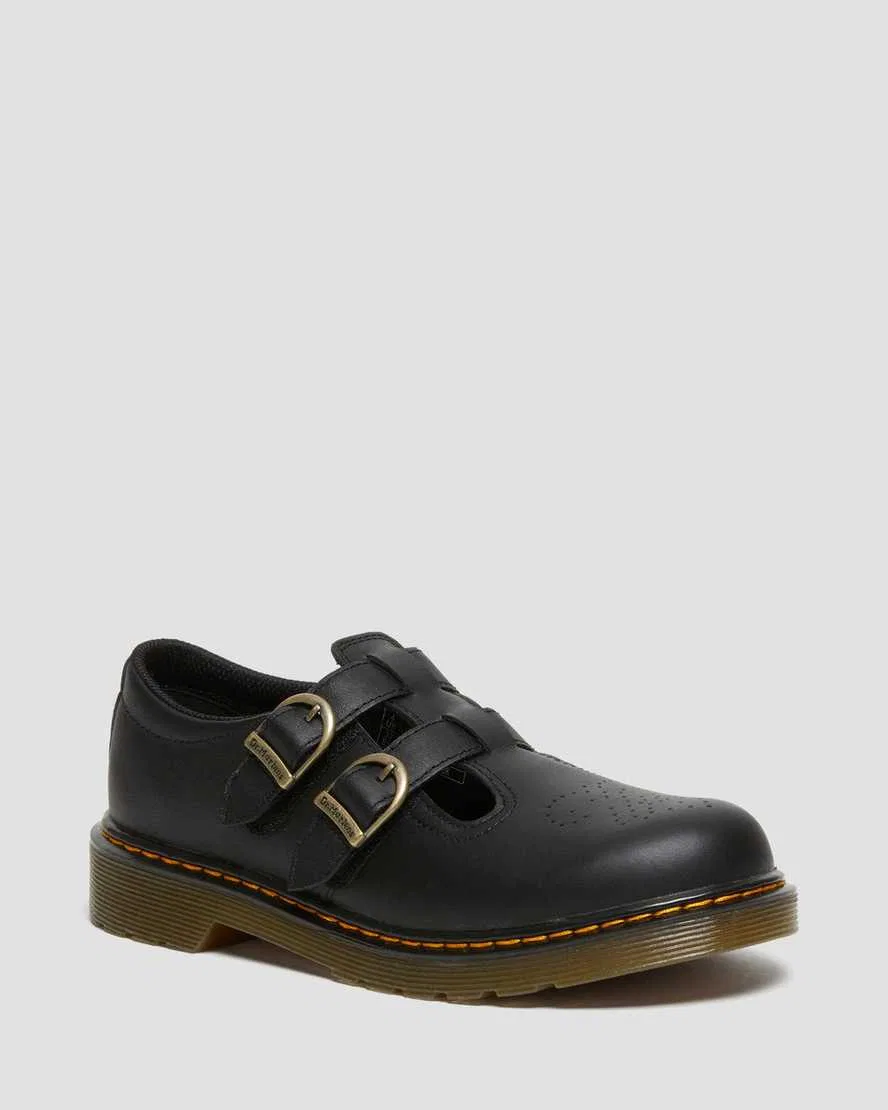 Детские туфли Мэри Джейн на ремешках Dr. Martens 8065 Softy T, черный