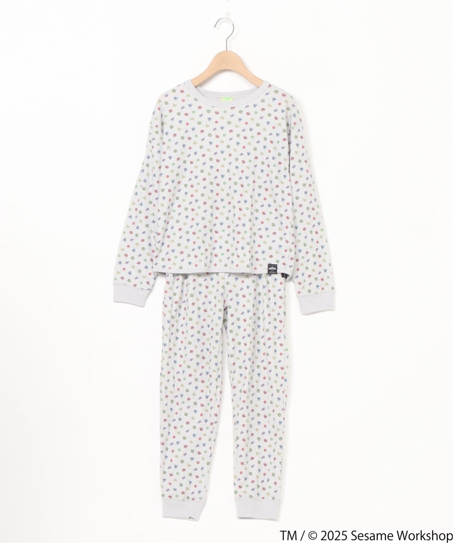Футболка Fruit of the Loom и шорты из вафельной ткани Fruit Of The Loom, Light gray — фото 2