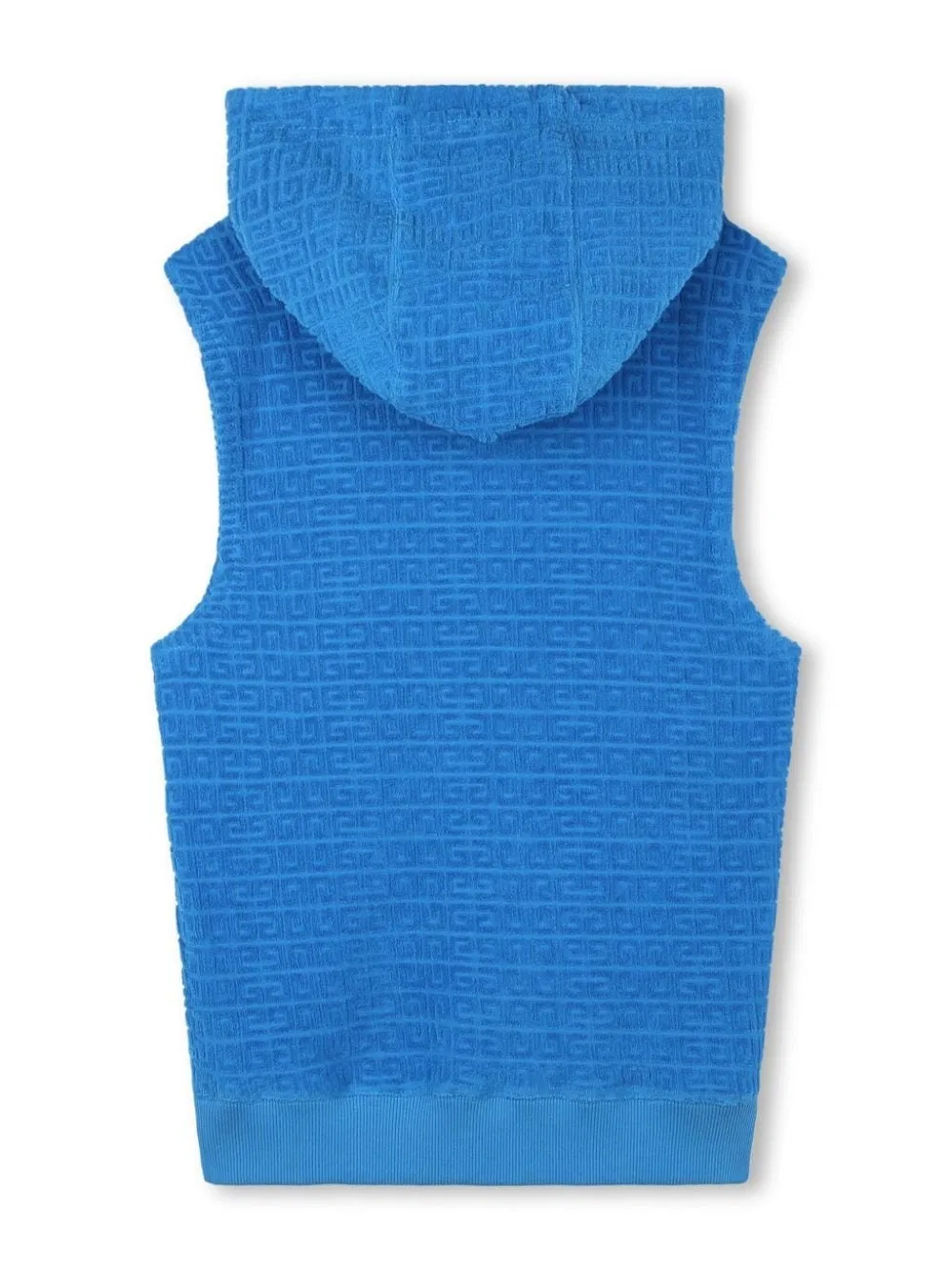 Худи без рукавов с капюшоном Boys 4G Towelling Jacquard Sleeveless Hoodie Givenchy, 81K Imperial Blue — фото 2