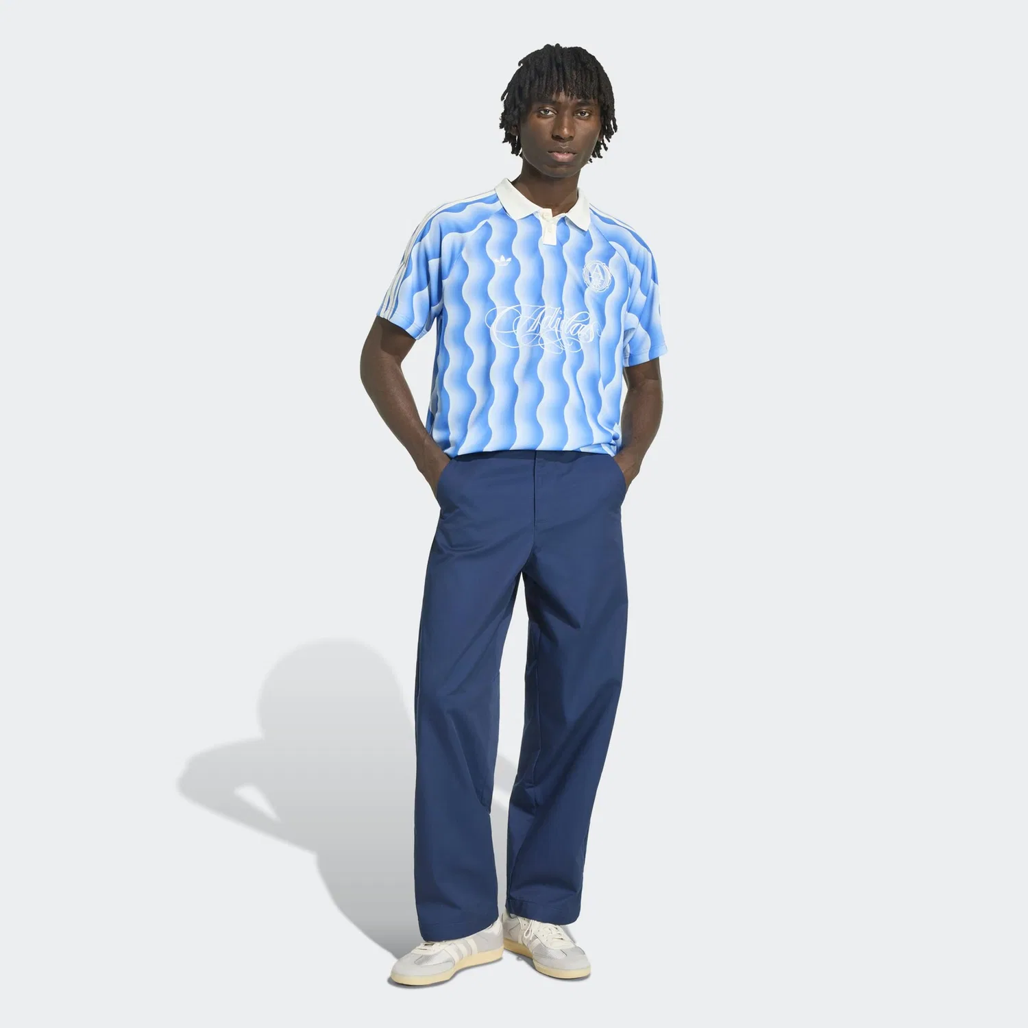 Мужское поло с коротким рукавом Jersey Adidas Originals, Blue