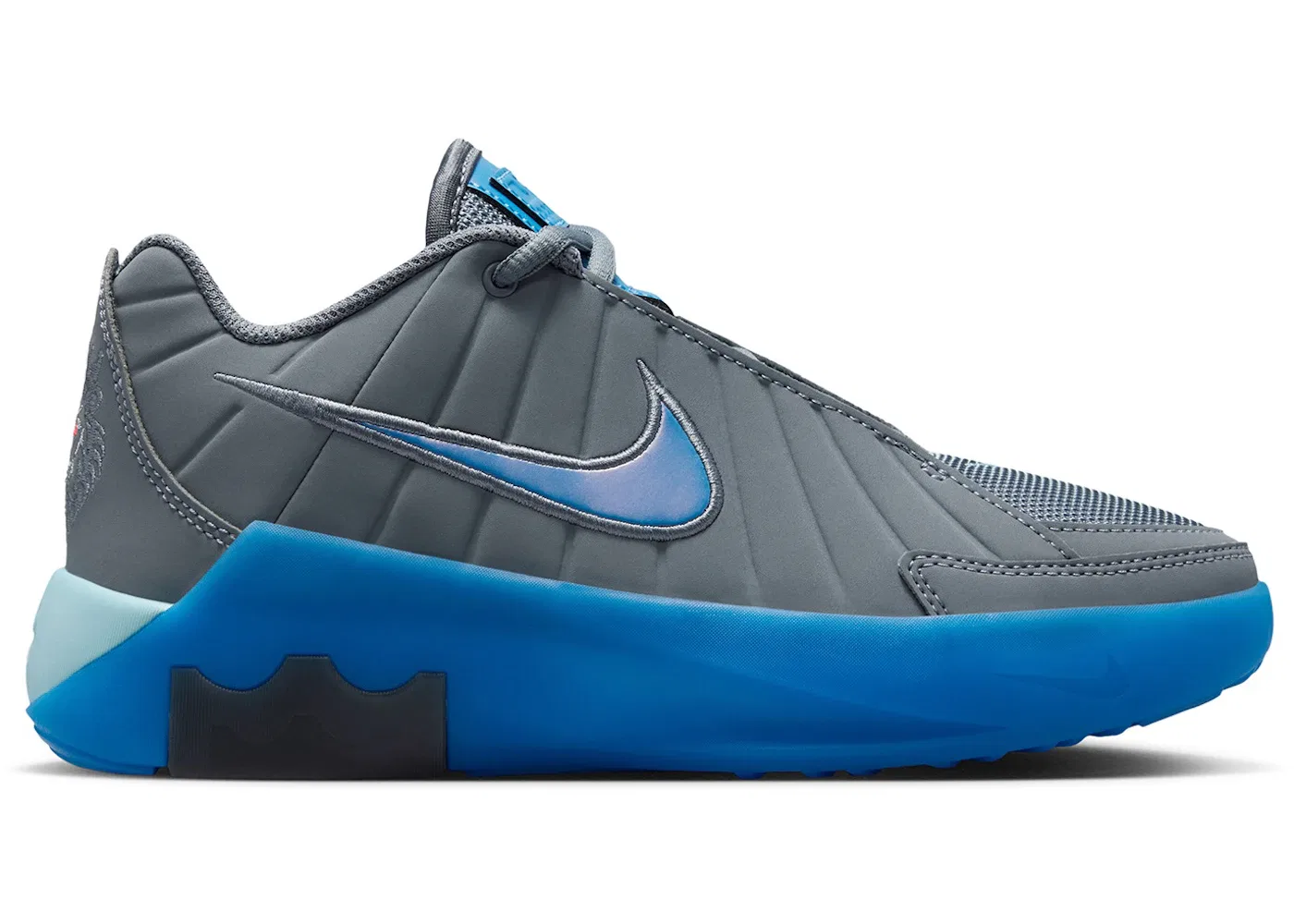 Детские кроссовки для баскетбола Nike LeBron Witness 9, Cool Grey/Psychic Blue/Glacier Ice/Aurora Blue