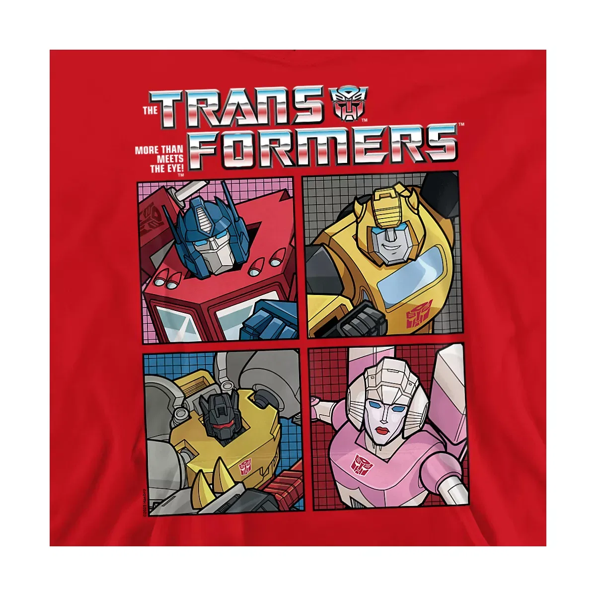 Детское худи с принтом Transformers Generations Retro Heroic Autobot Grid, Transformers, Red — фото 2