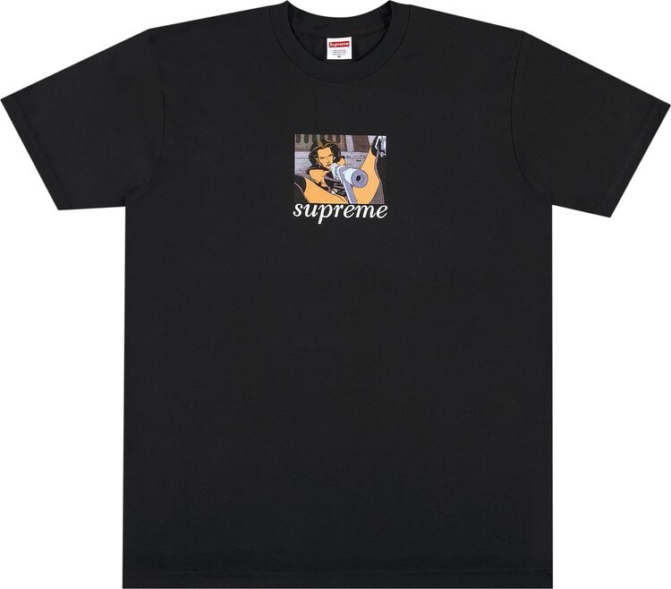 

Футболка Supreme Aeon Flux Gun Tee 'Black', черный