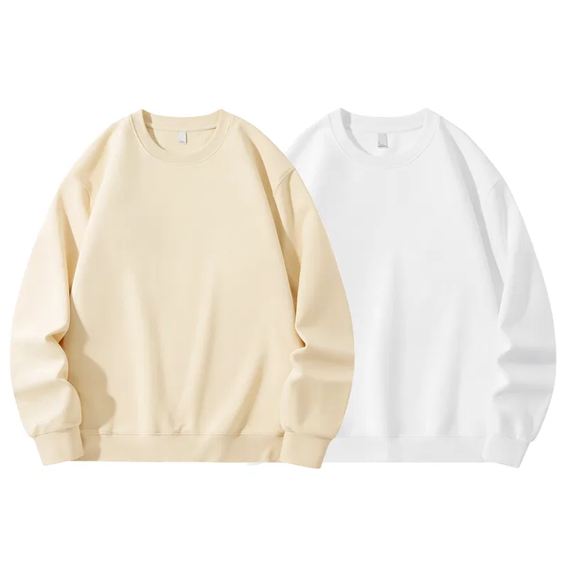 Детская толстовка с круглым вырезом Plus Size MINISO, Light Beige+White
