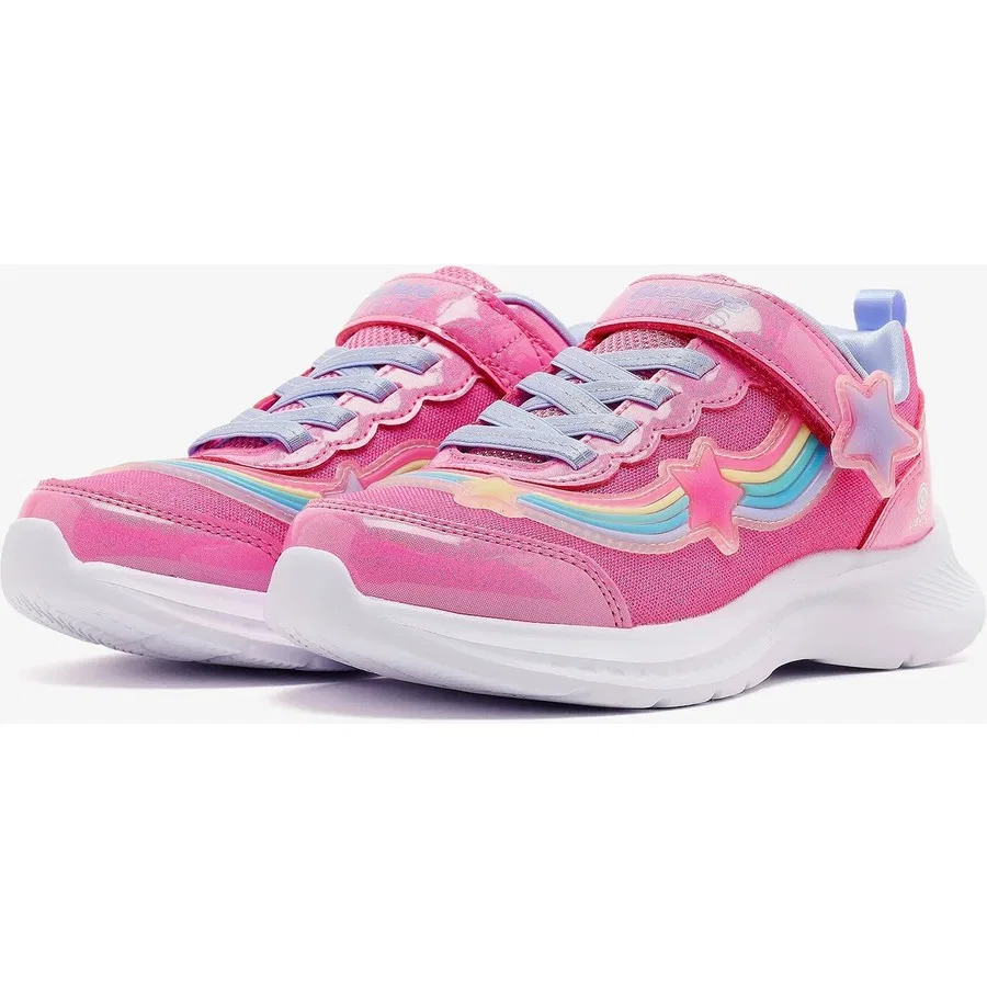 Кроссовки детские с подсветкой Jumpsters 2.0 Skechers, Розовый — фото 3