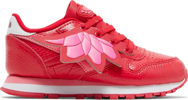 

Кроссовки pj masks x classic leather toddler 'owlette' Reebok, красный