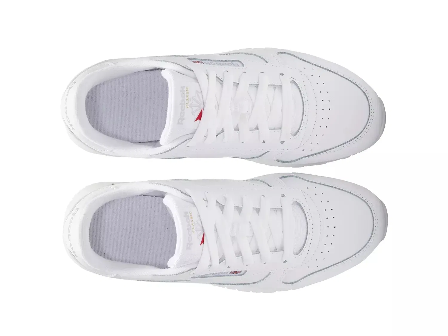 Кроссовки детские Classic Leather, Reebok, белый — фото 4