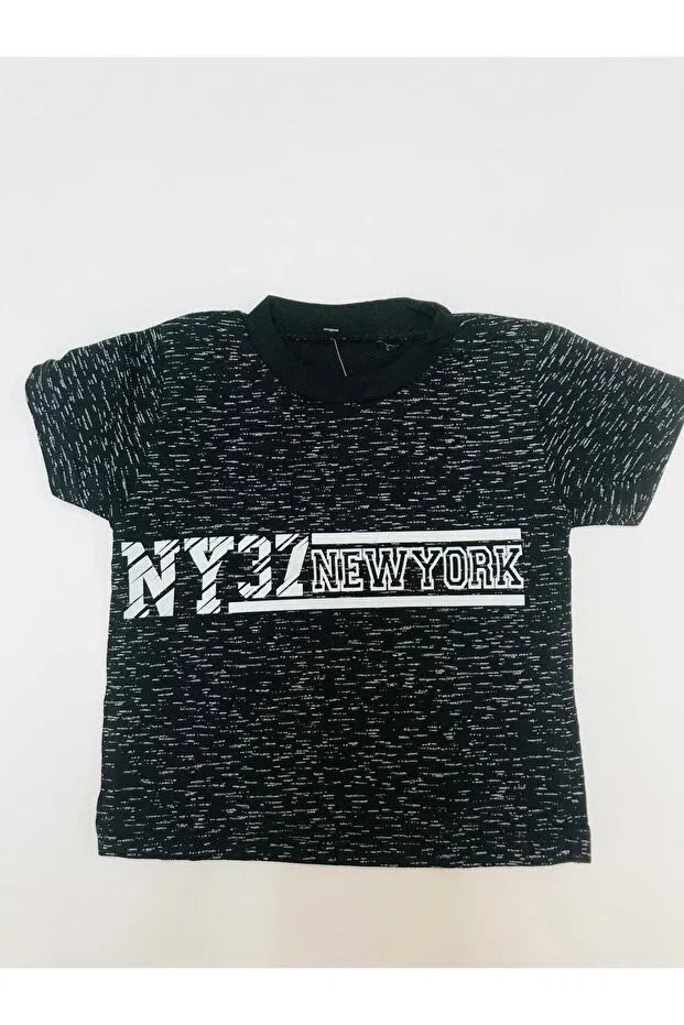 Детская футболка с принтом Baby Slon Kids Clup, Black