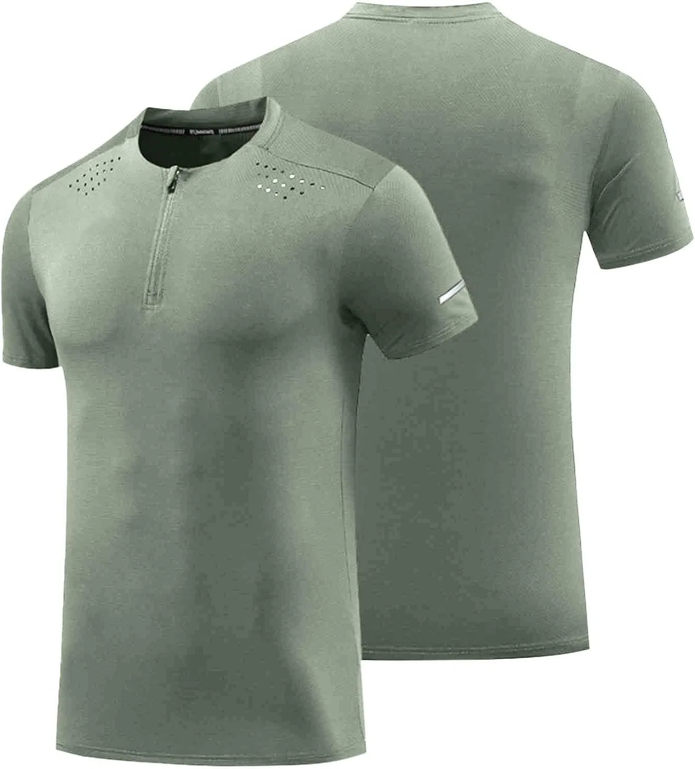 Мужская дышащая быстросохнущая футболка Sport, Army Green — фото 2