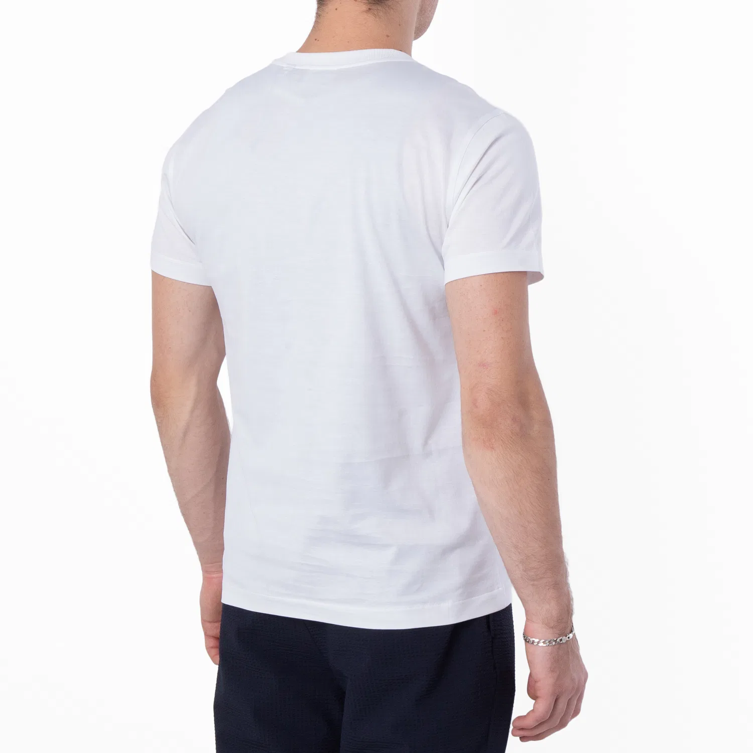 Футболка хлопковая Parker TB Logo Burberry, White — фото 3