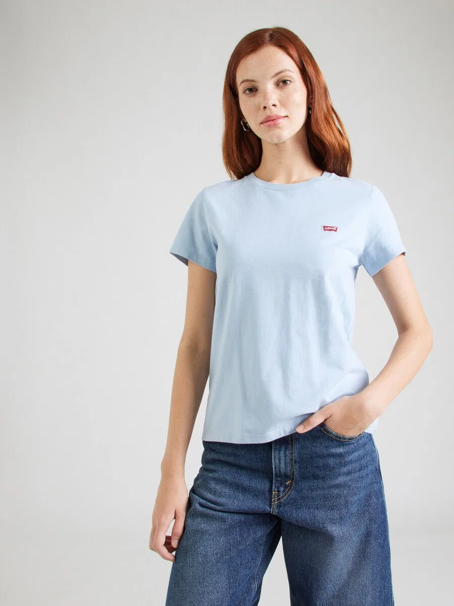 Футболка LEVI'S светло-голубого цвета — фото 3