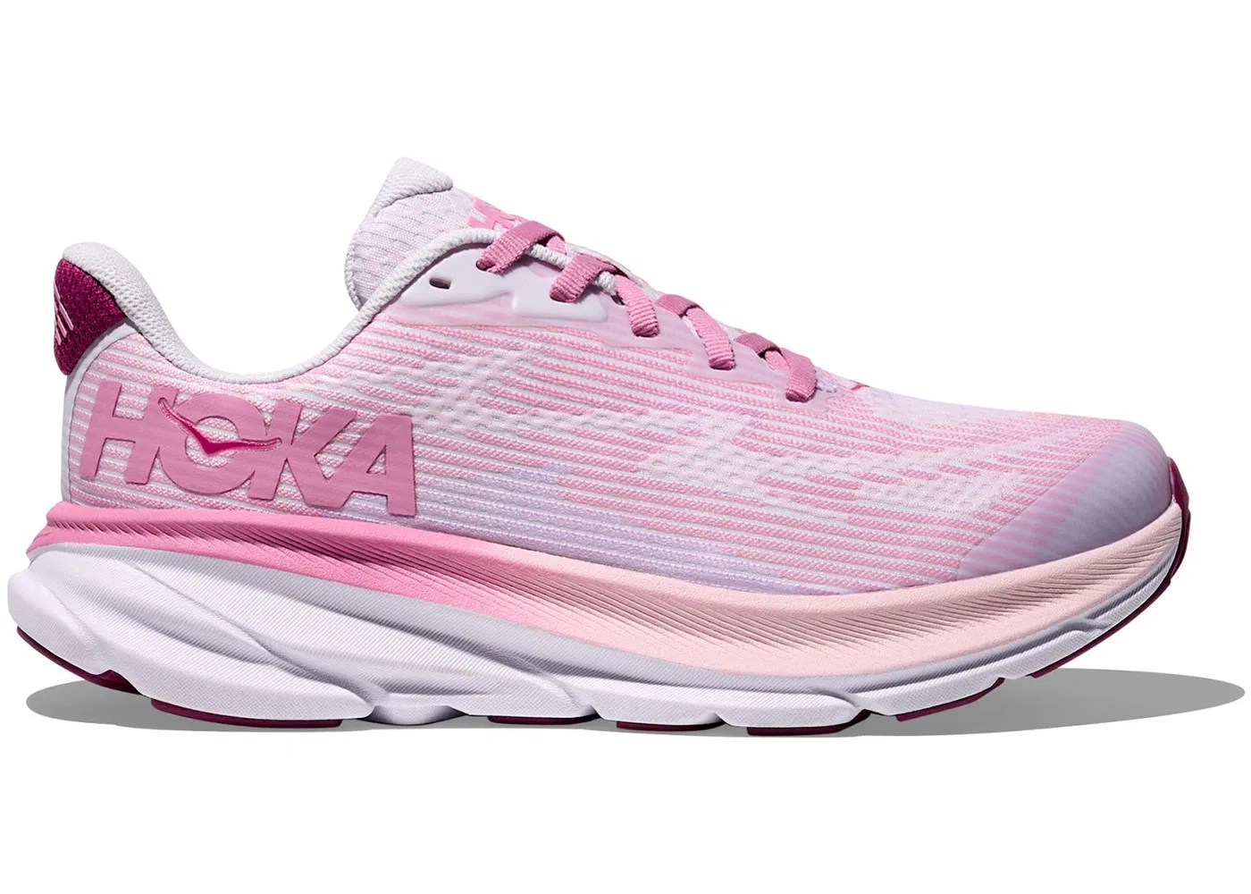 Детские кроссовки для мальчиков и девочек Hoka One One Clifton 9, Starlight Glow Wildflower