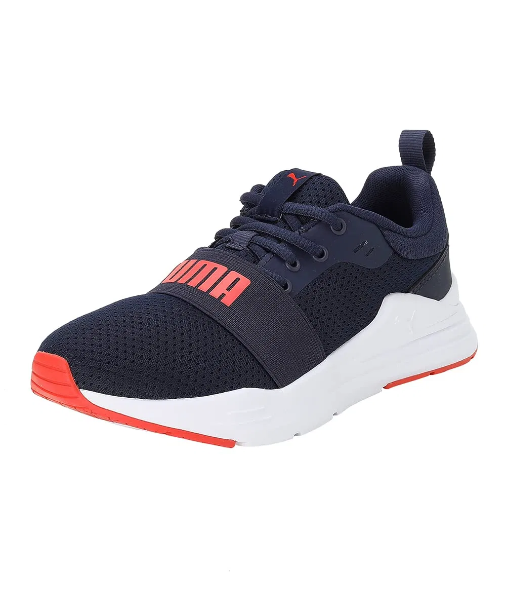 Детские кроссовки для мальчиков и девочек с повседневным дизайном Wired Run Jr PUMA, Peacoat