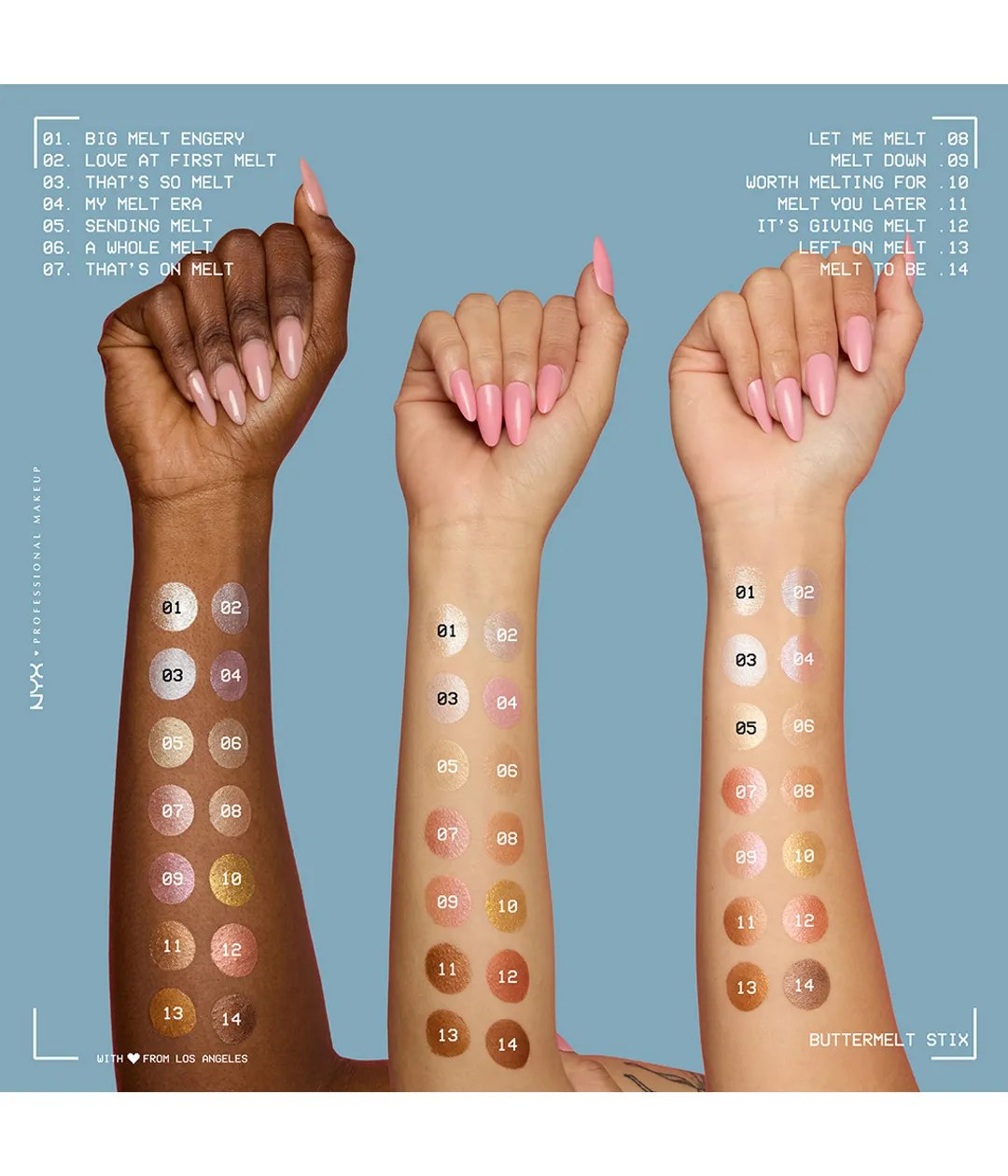 Хайлайтер-стик Nyx Professional Makeup Buttermelt Stix, Left On Melt, 5 г — фото 3